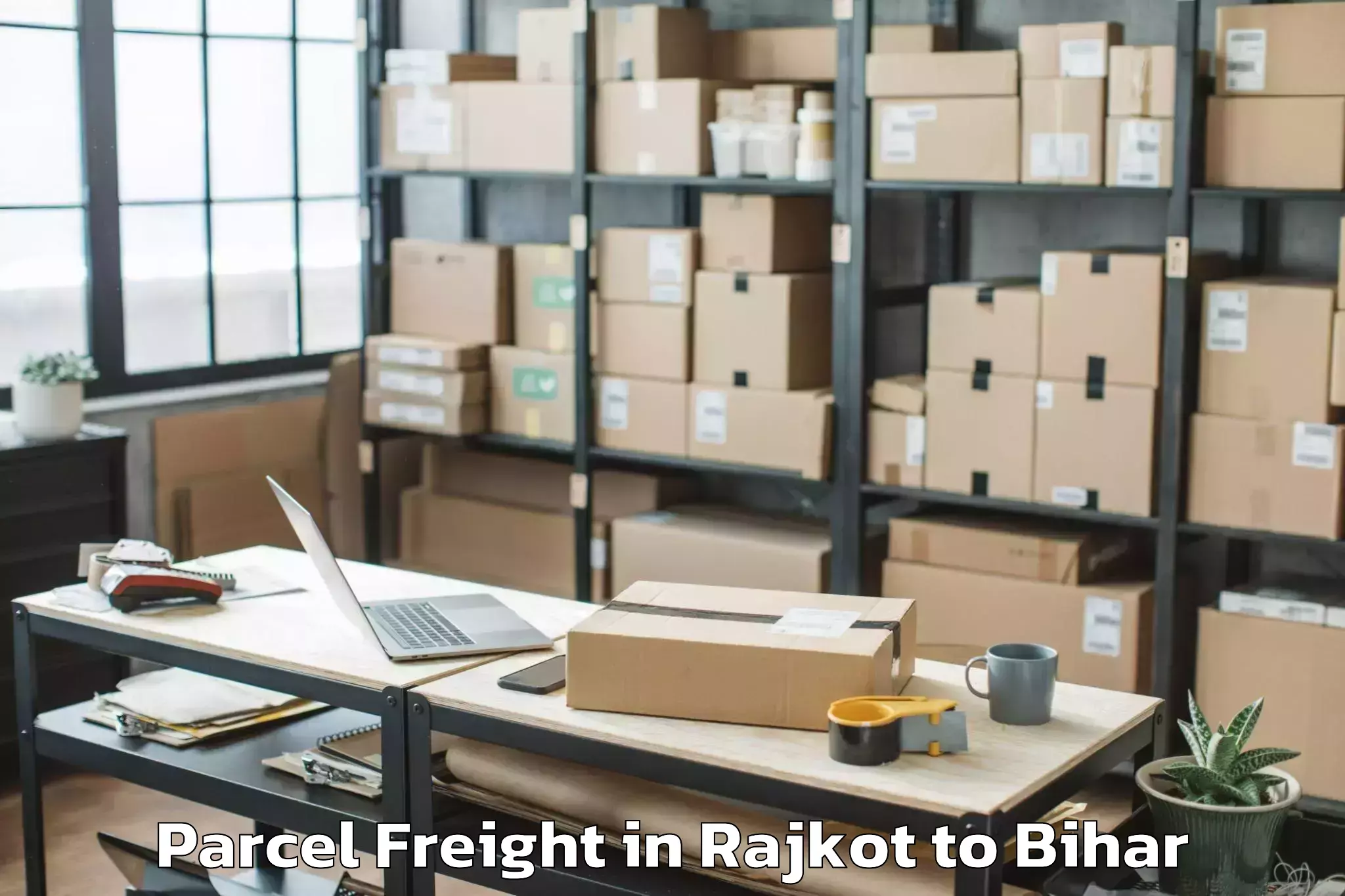 Rajkot to Bahadurganj Parcel Freight Booking